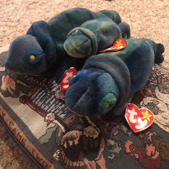 Ty Beanie Babies 1993-97 Rainbow Chameleon Bundle - Picture 7 of 7